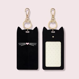 Kate Spade Why Hello There Cat ID clip